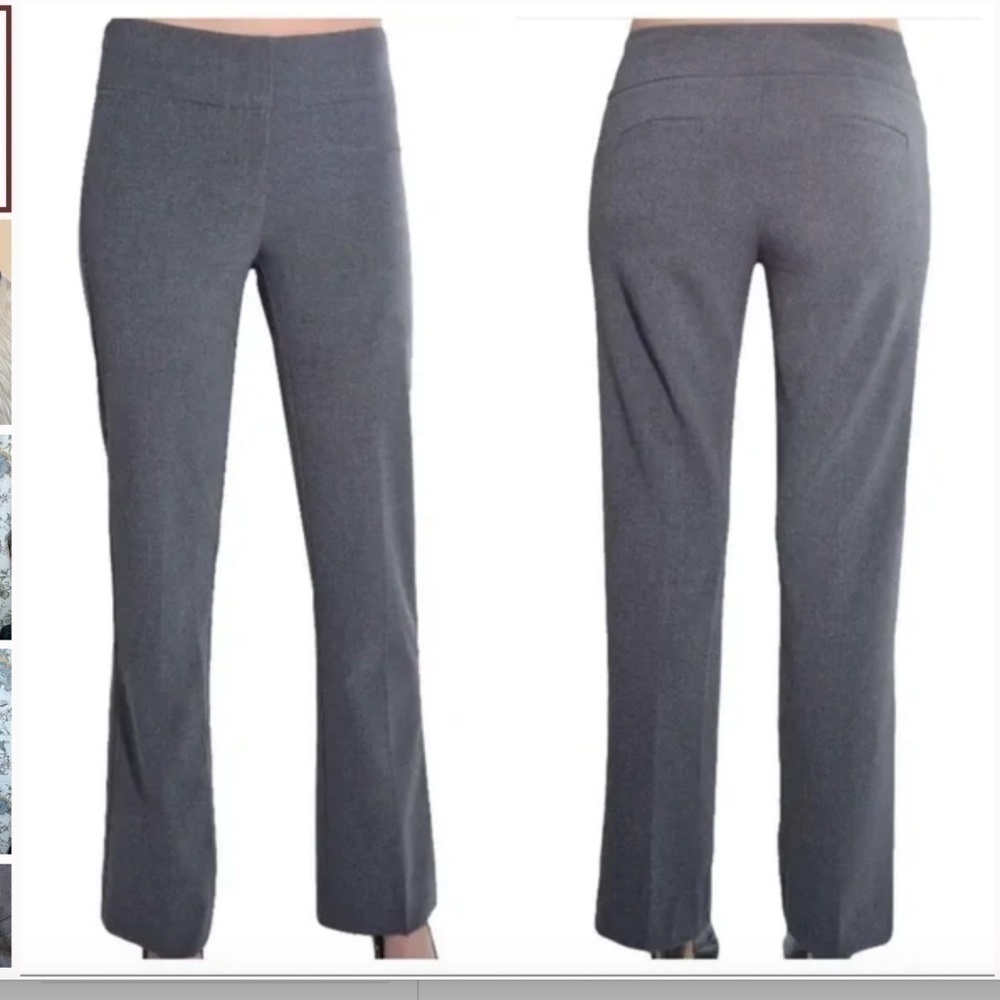 NWTKenneth Cole The Amanda Pant Gray Trousers Size 12